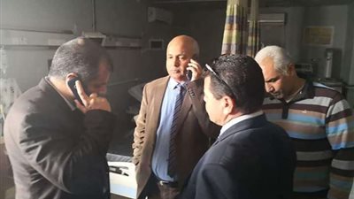 وكيل صحة بني سويف يتوجه لموقع حريق مستشفى ناصر