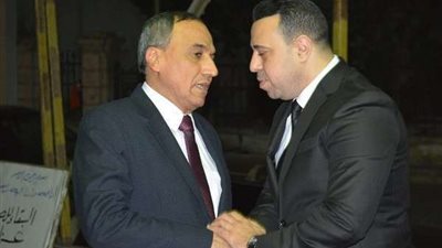 نقيب الصحفيين وأحمد شوبير في عزاء والد الصحفى أحمد البتشا