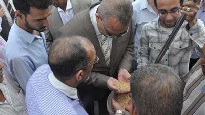 محافظ الجيزة يتفقد صوامع تخزين القمح