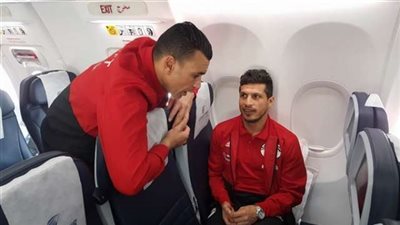 بعثة المنتخب المصري تغادر القاهرة في طريقها للكويت