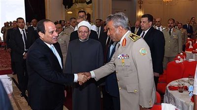 السيسي يشارك في حفل إفطار القوات المسلحة