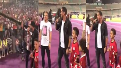 سليم الأنصاري يحضر تدريب المنتخب (فيديو)