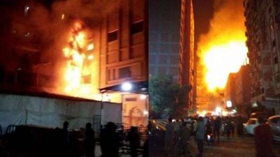 اندلاع حريق بكنيسة الأنبا مقار بشبرا (فيديو)