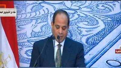 السيسي يشيد بعزيمة الشعب المصري وحمايته لوطنه