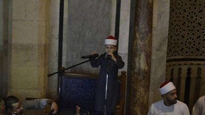 أصغر خطيب يلقي خطبة عن فضل ليلة القدر بالجامع الأزهر (صور)