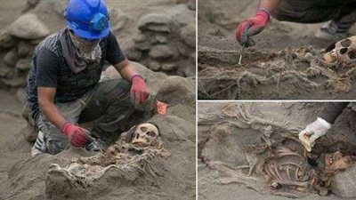 اكتشاف أثري لعشرات الأطفال قدمت قرابين للآلهة (فيديو)