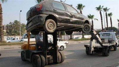 فحص 20 سيارة مُهملة بميادين المنوفية