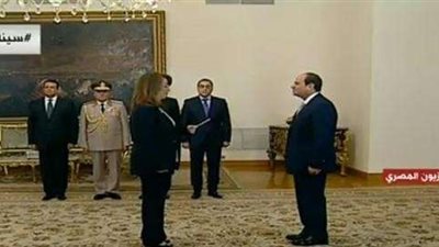 «والي» تؤدي اليمين الدستورية أمام السيسي