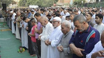 صلاة العيد من مسجد النور المحمدي بالمطرية