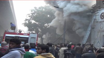 النيابة تكشف السبب وراء حريق بولاق الضخم