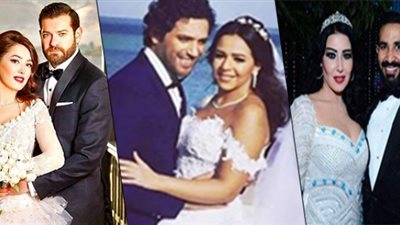 أخرهم «مي وفواز».. 6 أعمال فنية أدخلت نجومها عش الزوجية