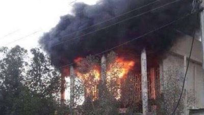 إخماد حريق نشب في منزلين وحظيرة بالمنوفية