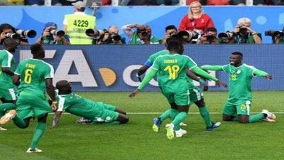 موسى واجي يحرز الهدف الثاني للسنغال فى شباك اليابان