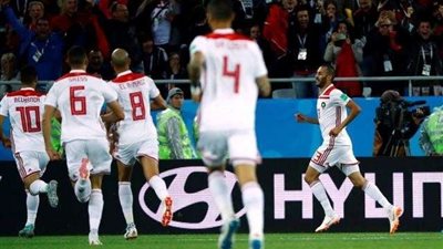 إسبانيا تسقط بفخ التعادل أمام المغرب بالشوط الأول