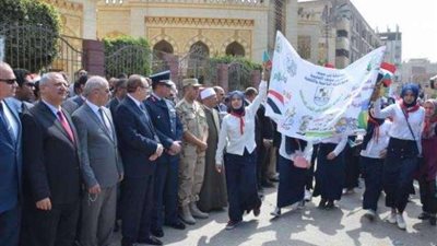 عروض فنية لـ”كشافة بني سويف” بكورنيش النيل