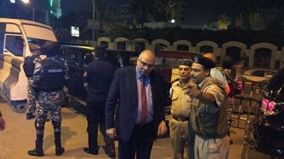 مدير أمن القليوبية يتفقد قوات حراسة الكنائس بشبرا الخيمة.. (صور)