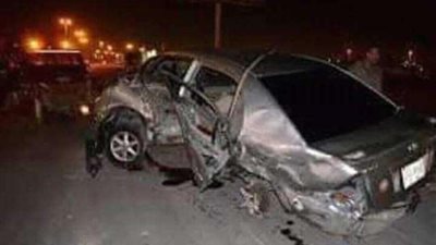 وفاة ”عريس وعروس” حادث ”سيارات الزفة” ببني سويف متأثرين بإصابتهما