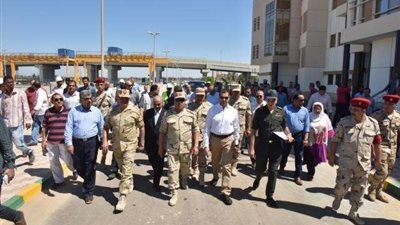 وزير الري ورئيس الهيئة الهندسية يتفقدان مشروع قناطر أسيوط الجديدة