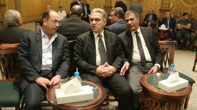 السجيني يحضر عزاء والد النائب محمد فؤاد (صور)