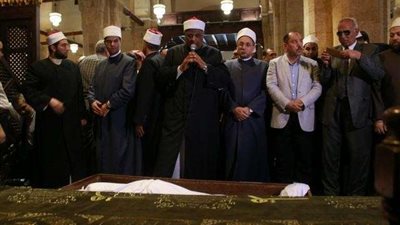جنازة الشيخ محمود عاشور وكيل الأزهر السابق بحضور عباس شومان