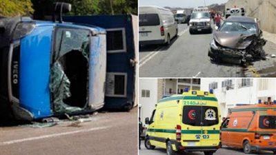 إصابة 3 أمناء شرطة في انقلاب سيارة ترحيلات بأسوان