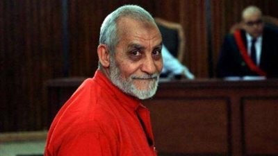 استكمال محاكمة بديع في ”أحداث مكتب الإرشاد”