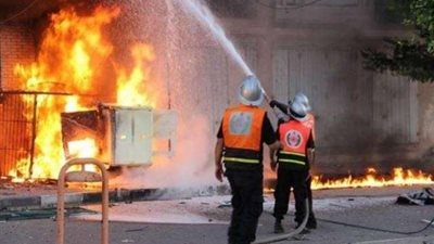 الحماية المدنية بالمنوفية تخمد حريق بحظيرة ماشية