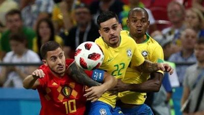بلجيكا تتقدم على البرازيل بهدفين دون رد في الشوط الأول