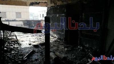 21 صورة ترصد آثار حريق «مستشفى الحسين الجامعي»
