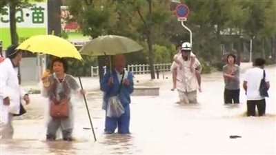 ارتفاع عدد ضحايا أمطار اليابان القاتلة إلى 100 شخص.. (صور)