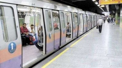 تعطل مترو «شبرا - المنيب» بمحطة العتبة