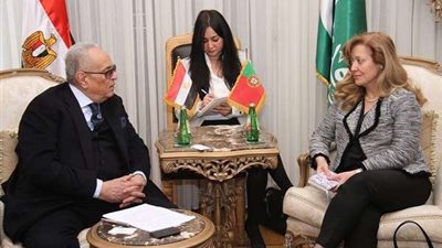 رئيس حزب الوفد يستقبل سفيرة البرتغال بـ