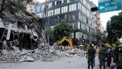 انهيار مركز تسوق بمكسيكو سيتي