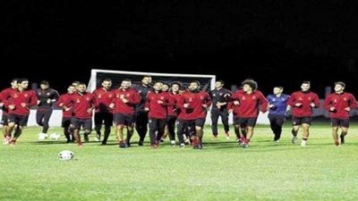 غياب حمودي عن المران الصباحي للأهلي والشناوي يكتفي بالجري