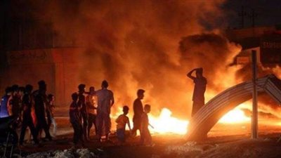 إحراق مكتب حزب الدعوة بالعراق وإصابة 11 من رجال الأمن