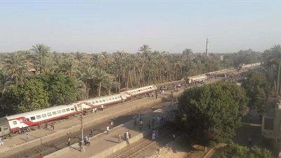 أسماء المصابين بمستشفى العجوزة في حادث قطار البدرشين