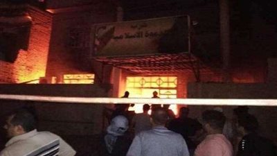 حرق مقار أحزاب بدر والفضيلة والدعوة في محافظة المثنى العراقية