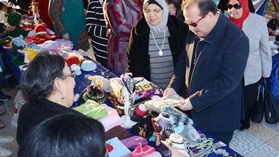 بالصور.. معرض لمنتجات المرأة في نادي طنطا الرياضي