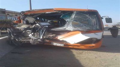 إصابة 23 فى تصادم أتوبيس بسيارة نقل بالإسكندرية