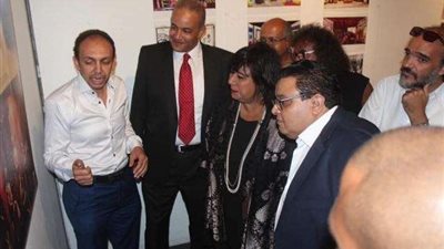 وزيرة الثقافة تفتتح معرض «سينوجرافيا» (صور)