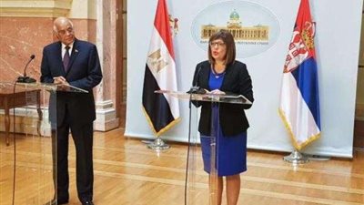 عبد العال يطالب بعودة الطيران بين مصر وصربيا