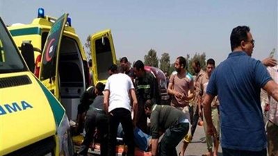 انقلاب مروع لسيارة أجرة بطريق «سفاجا - قنا»