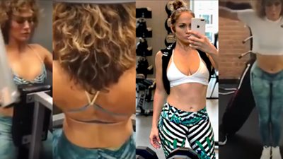 «عاش يا وحش».. جينيفر لوبيز تحتفل بعيد ميلادها الـ50 في «الجيم»