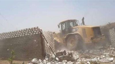 إزالة 12 حالة تعد على أملاك الري بمركز دار السلام