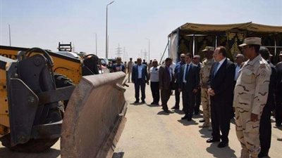 محافظ بني سويف يشهد اصطفاف المعدات ضمن التدريب العملي المشترك «صقر 30 »