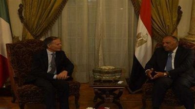 انطلاق لقاء وزيرى الخارجيه المصري والايطالي لبحث العلاقات الثنائية