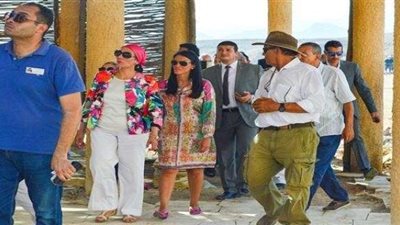 وزيرة السياحة تتابع أعمال تطوير محمية رأس محمد بشرم الشيخ