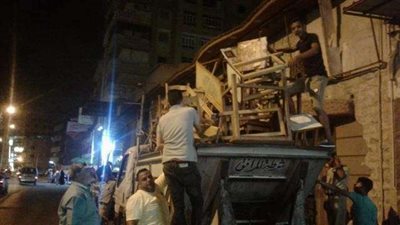 حملة لإزالة الإشغالات في دمياط