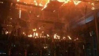 حريق هائل في سينما ريفولي بوسط البلد.. (صور)