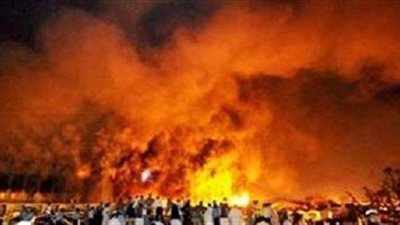 حريق هائل بالمبنى الإداري في جامعة أسيوط.. (صور)